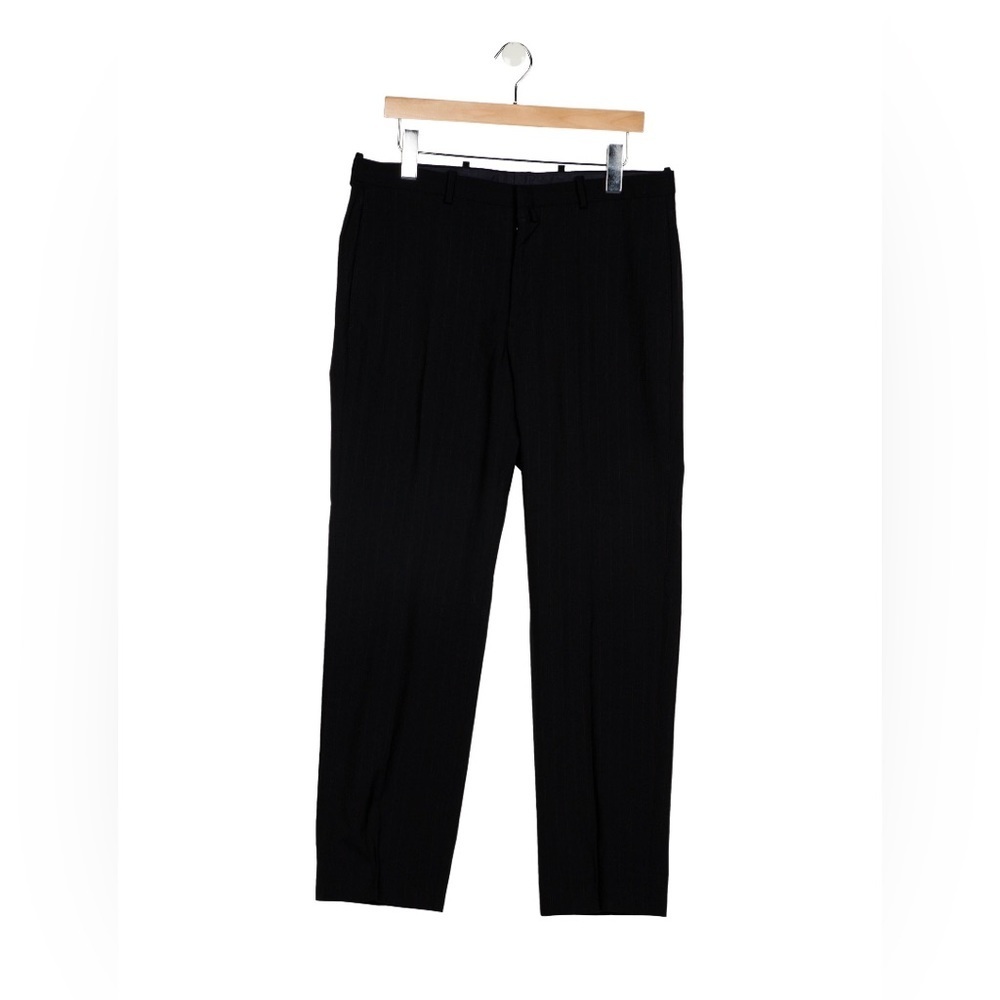 Jil Sander Dark Navy Red Pinstripe Dress Trousers W32 M UNI​​